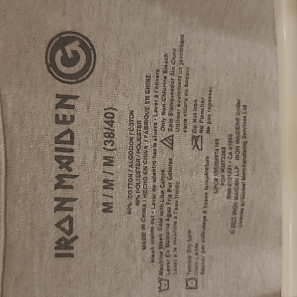 NWT IRON MAIDEN 1983 World Piece Tour White Tee Shirt Adult S, M, & L - Picture 6 of 8